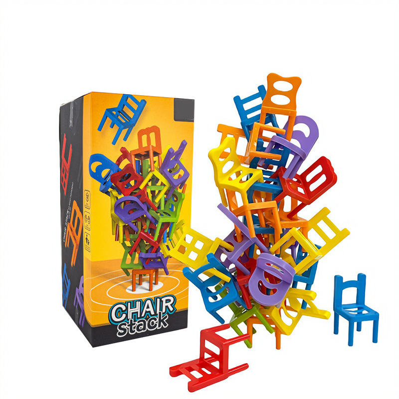 Party Games Juego - 24pc 어린이 퍼즐 접이식 의자 장난감