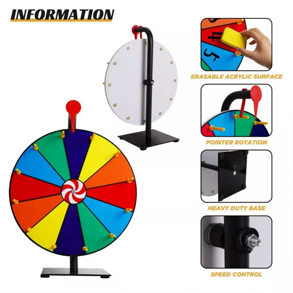 Party Games Spin The Wheel - 벽걸이형 편집 가능한 스핀 휠 상금