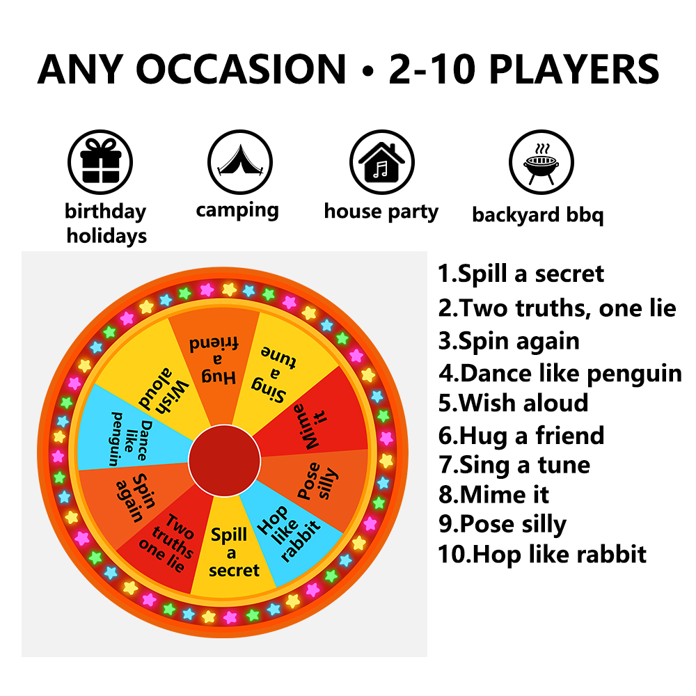 프라이즈 휠 스핀 휠 스피너 게임 컬러 룰렛 휠 상품  - Party Games Spin The Wheel 리뷰 및 가격