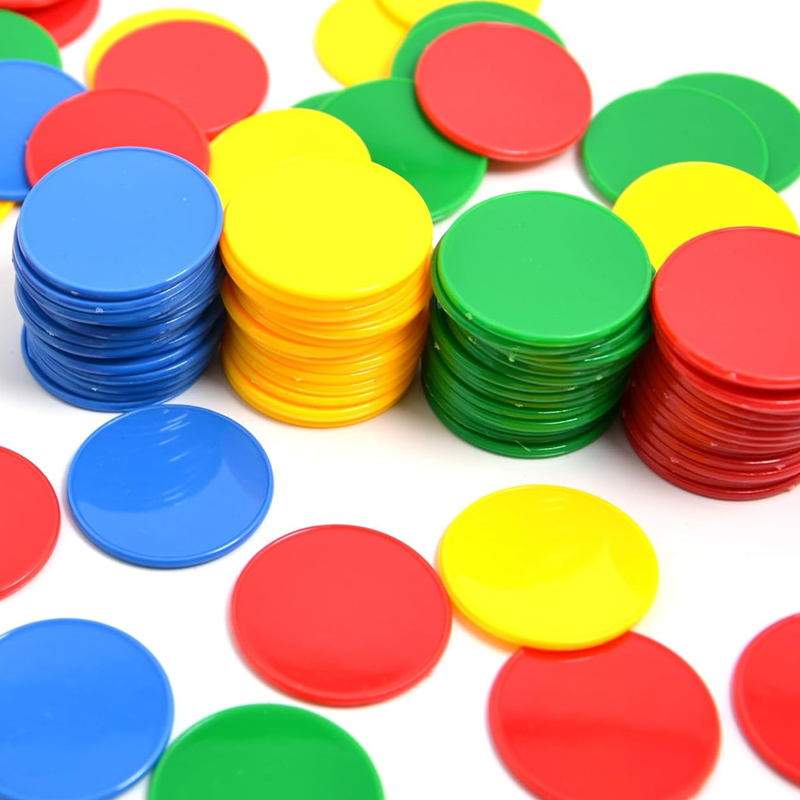 40PCS 37MM 플라스틱 포커 칩 4 색 빙고 마커 - Party Games Juegos De Mesa 리뷰 및 가격
