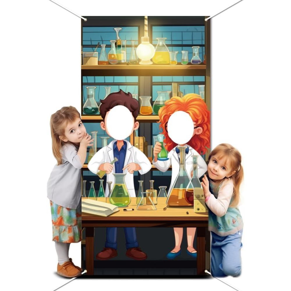 과학 파티 배경막 미친 과학자 파티 장식 사진 배경 과 - Party Games Lab 리뷰 및 가격