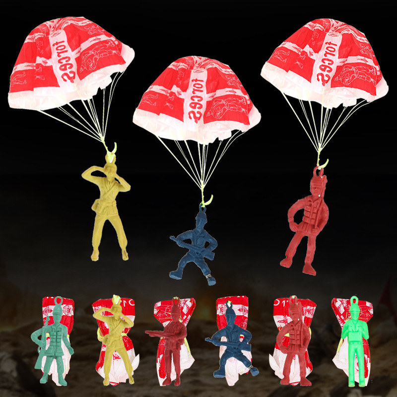 플라스틱 배출 낙하산 장난감, 야외 군인, 손으로 던지 - Party Games Kids Outdoor 리뷰 및 가격