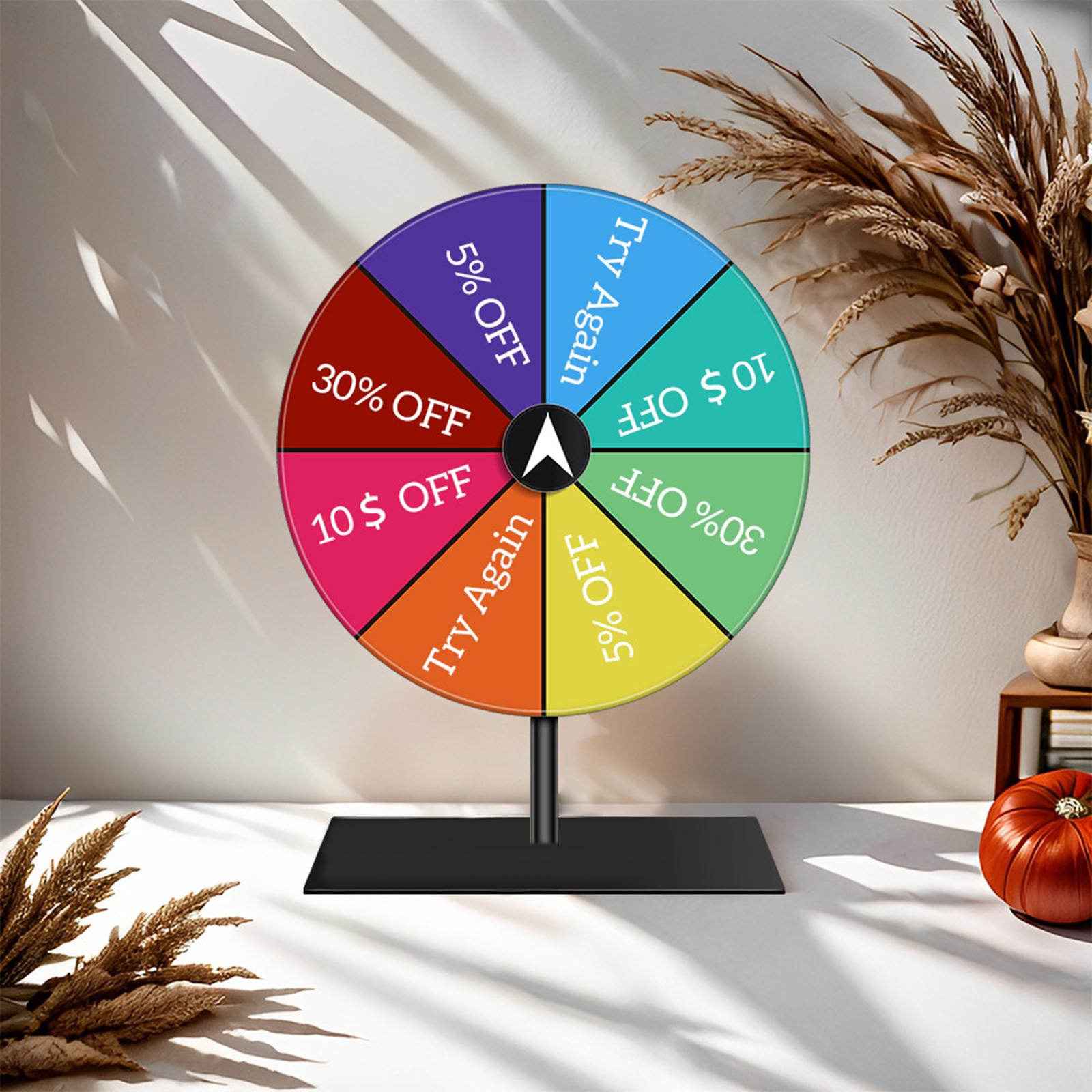 아크릴 경품 턴테이블 소형 탁상 룰렛 게임 맞춤형 회전 - Party Games Spin The Wheel 리뷰 및 가격